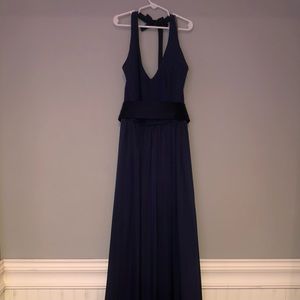 Vera Wang Navy Blue Gown